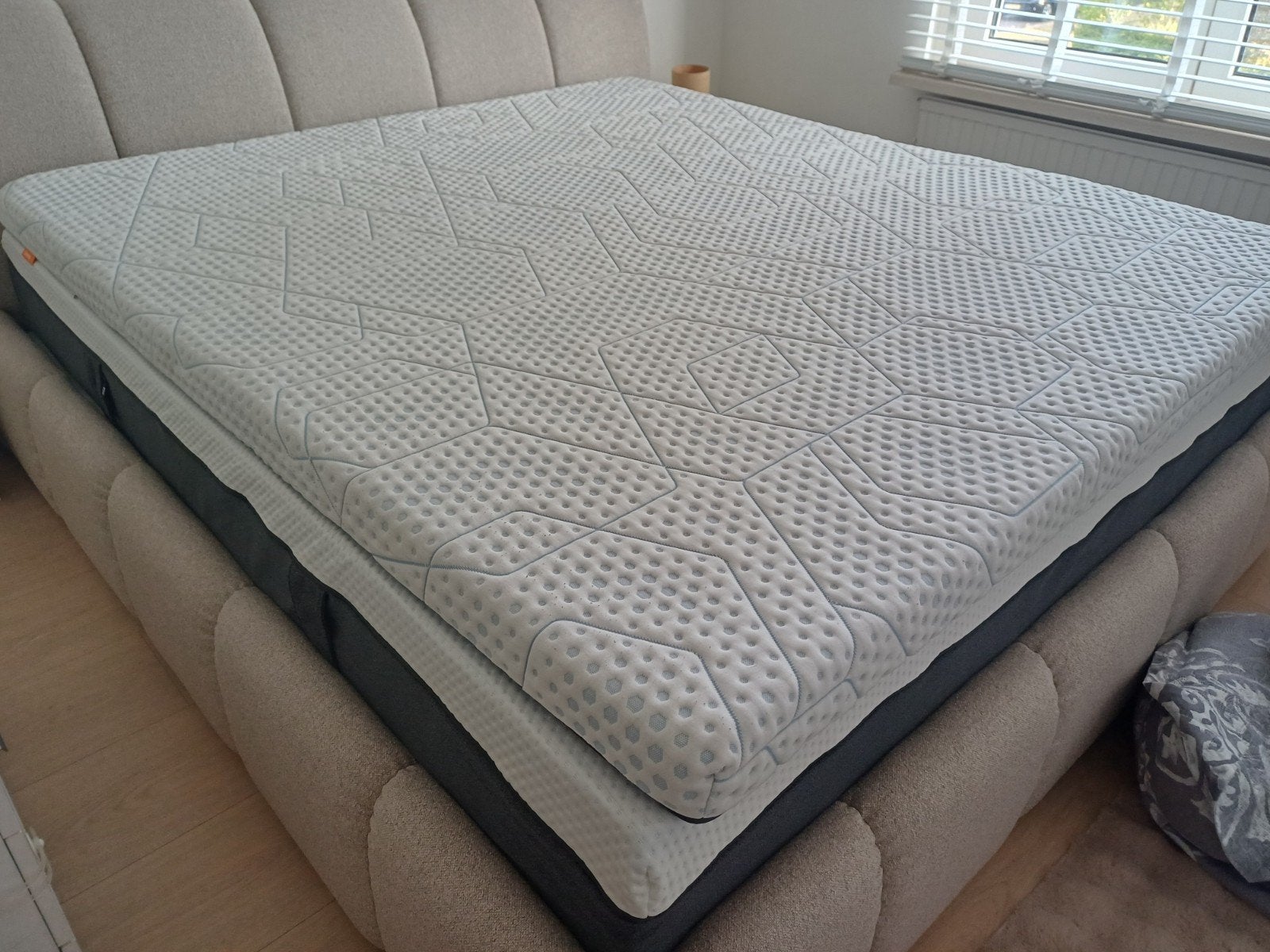 Emma Diamond topper 180x200 cm (top conditie), Ophalen, Tweepersoons, Zo goed als nieuw, Matras