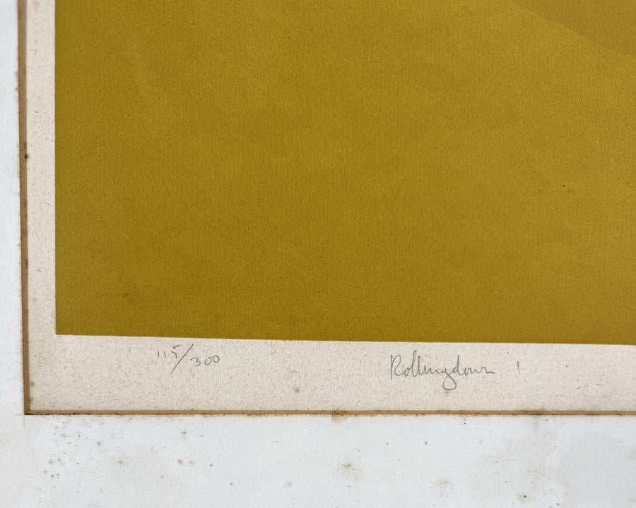 1453. Zeefdruk, Justine Nunoz - "Rollingdown I", ca. 1980, Ophalen of Verzenden