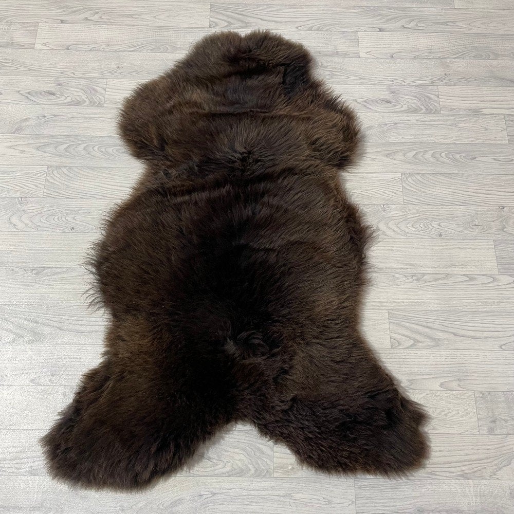 Schapenvacht bruin 125x85cm #1791 | Lederstore, Landelijk, modern, Scandinavisch, industrieel, 100 tot 150 cm, Bruin, Nieuw