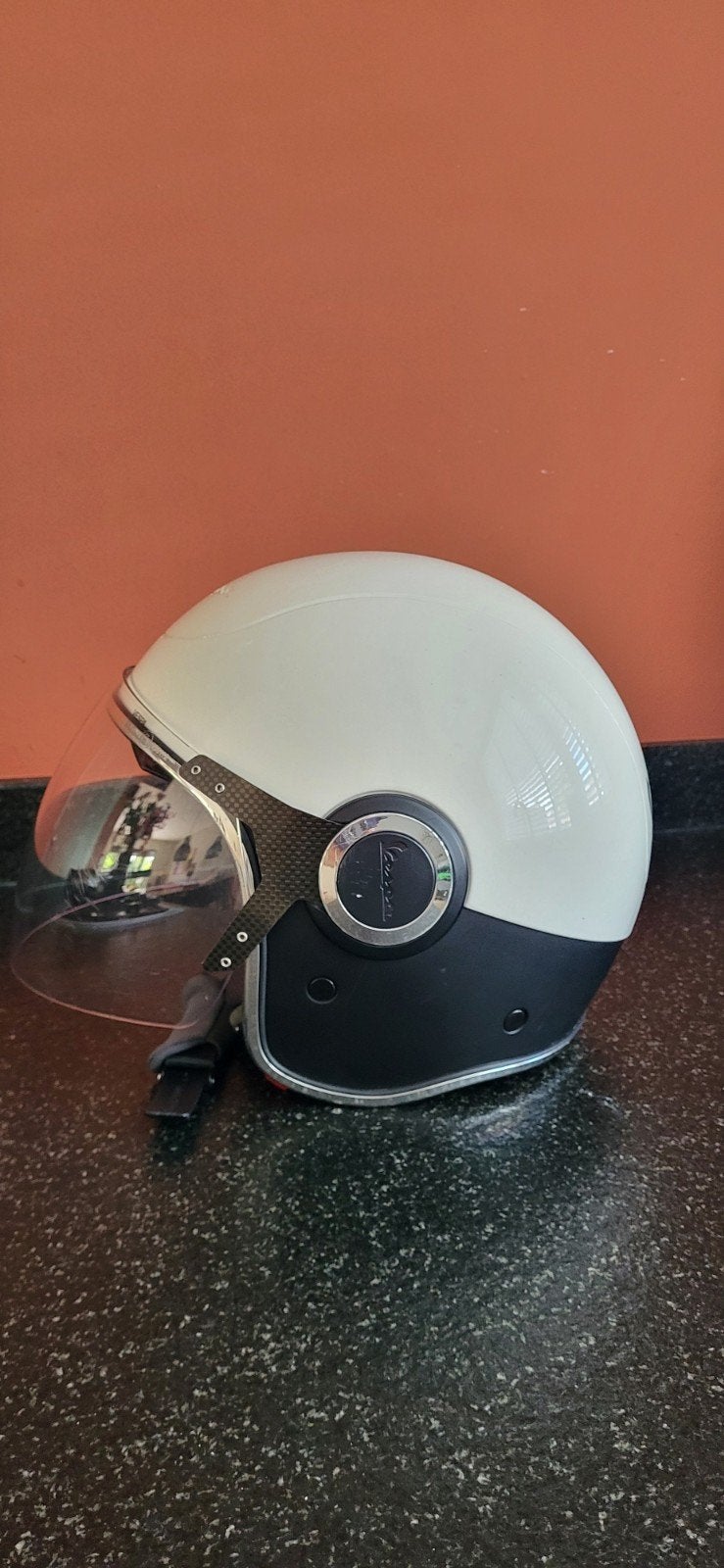 Orginele zgan Vespa helm maat S, Ophalen of Verzenden, Zo goed als nieuw, Small, Vespa