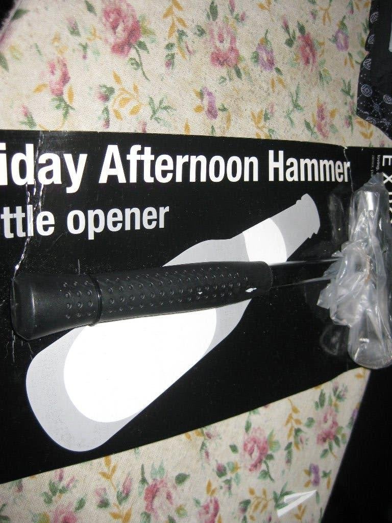 Flessenopener in de vorm van een hamer. (nieuw), Verzenden, Nieuw, Flesopener, Overige merken