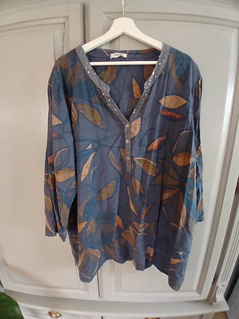 Blouse Paprika, Blauw, Blouse of Tuniek, Ophalen of Verzenden, Zo goed als nieuw