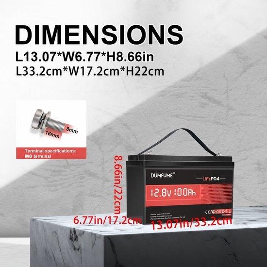 12V 100Ah Lithium IJzerfosfaat Accu – Lithium Batterij, Corvance B.V., Verzenden, Nieuw, Corvancebol@gmail.com