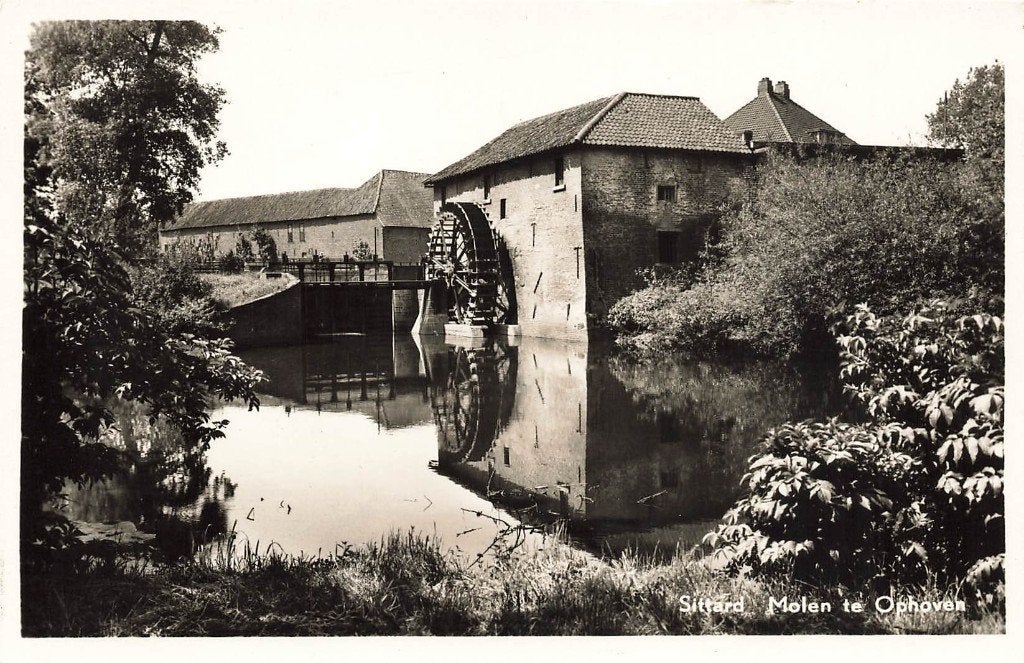 Sittard Watermolen te Ophoven, Ophalen of Verzenden, 1940 tot 1960, Gelopen, Limburg