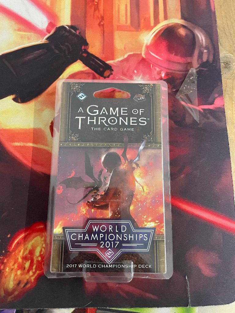 Game of Thrones The Card Game 2017 World Championships Deck, Een of twee spelers, Ophalen of Verzenden, Zo goed als nieuw, Fantasy Flight Games