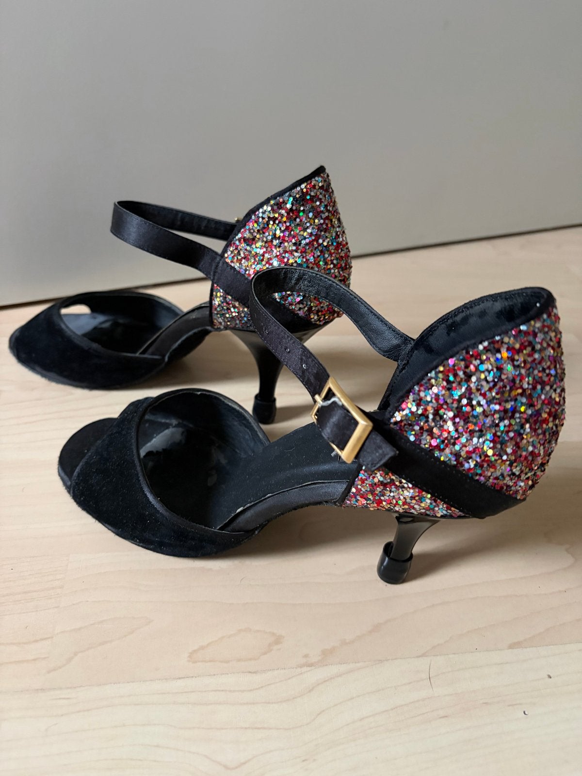 Spica Dansschoenen Maat 39 Latin Salsa Bachata, Zwart, Dansschoenen, Ophalen of Verzenden, Gedragen