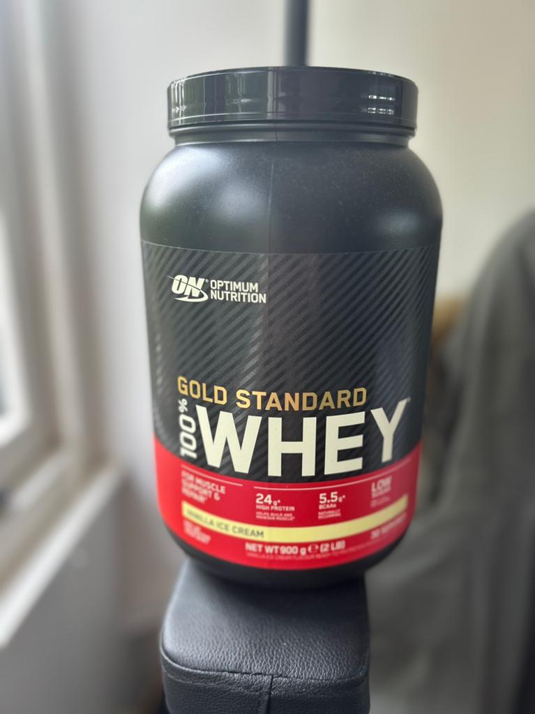Optimum nutrition eiwitpoeder, Ophalen of Verzenden, Zo goed als nieuw, Poeder of Drank