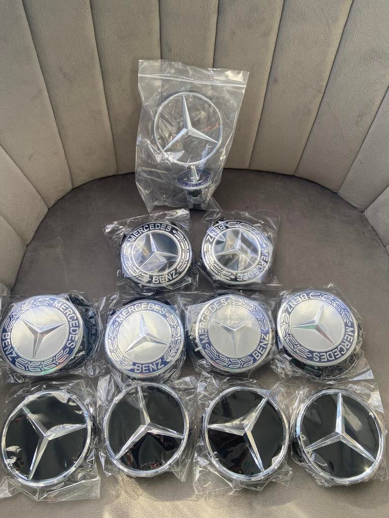 Nieuwe Mercedes Logo’s, Naafdoppen,, Ophalen of Verzenden, Nieuw