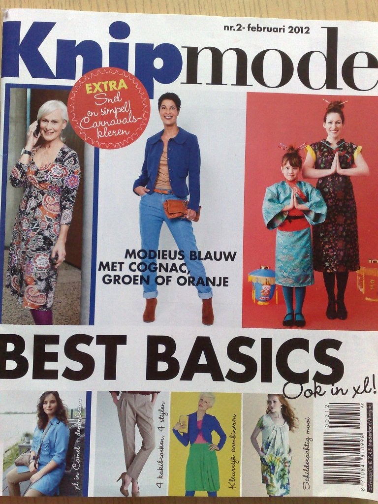 Knipmode februari nr. 2 / 2012 , o.a. carnaval, Verzenden, Zo goed als nieuw, Vrouw, Knipmode