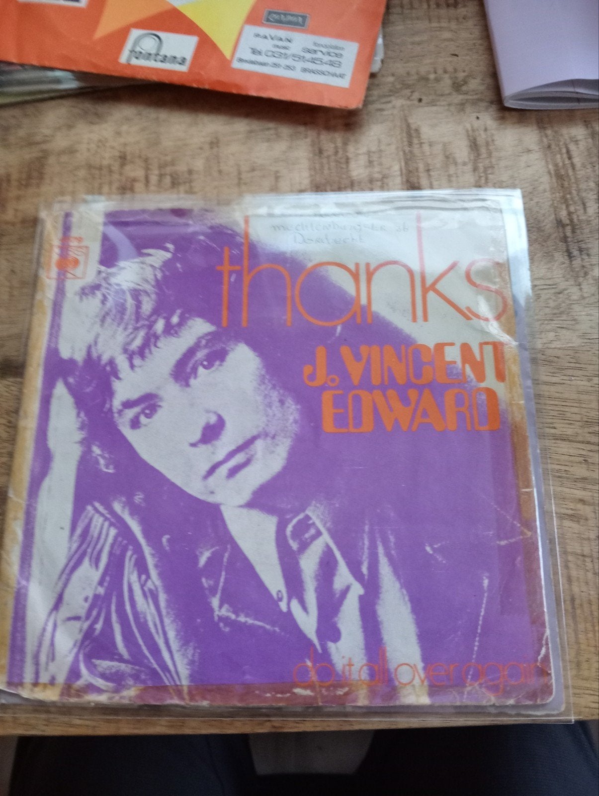 j Vincent Edwards - thanks, Ophalen of Verzenden, Zo goed als nieuw, Nederlandstalig