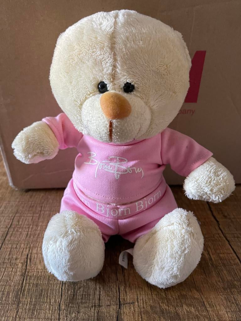 Nieuwe Björn Borg knuffelbeer roze, Kinderen en Baby's, Speelgoed | Knuffels en Pluche, Ophalen of Verzenden, Nieuw, Beer