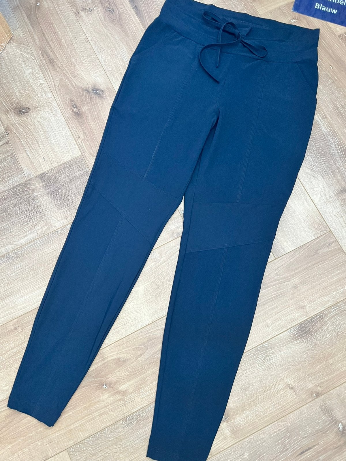 Studio anneloes new franka broek M donkerblauw travelstof, Maat 38/40 (M), Blauw, Ophalen of Verzenden, Zo goed als nieuw
