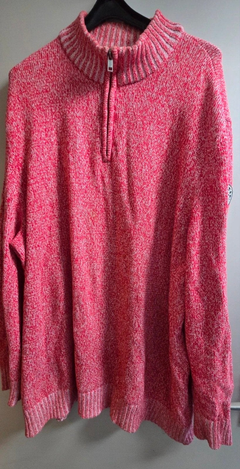 Heren trui bpc bonprix collection rood/wit 4XL, Overige maten, Ophalen of Verzenden, Bpc bonprix collection, Gedragen