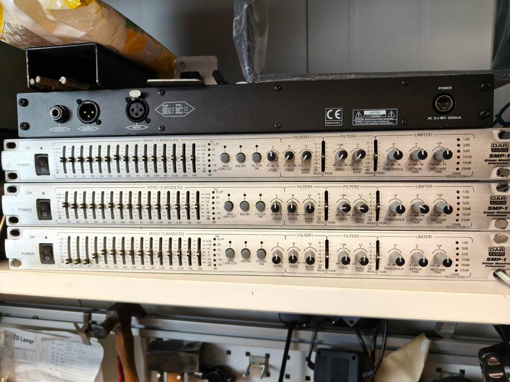 4x monitor processor DAP SMP-1, Ophalen of Verzenden, Minder dan 500 watt, Monitor(versterker)