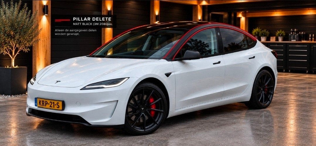 Tesla Model 3 & Y Matte Black Pillar delete op Locatie!, Auto diversen, Ophalen