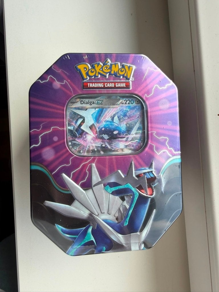 Azure Legends Dialga EX Tin, Ophalen of Verzenden, Nieuw, Losse kaart, Foil