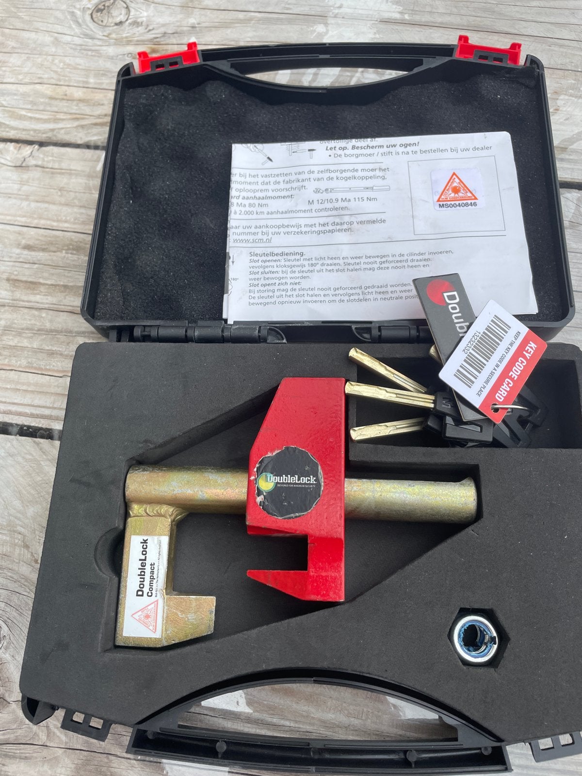 DoubleLock Compact Eagle SCM gekeurd disselslot, Ophalen, Gebruikt