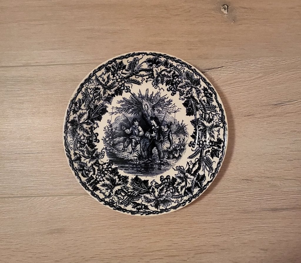 Blauw bord Société Céramique, Antiek en Kunst, Ophalen of Verzenden
