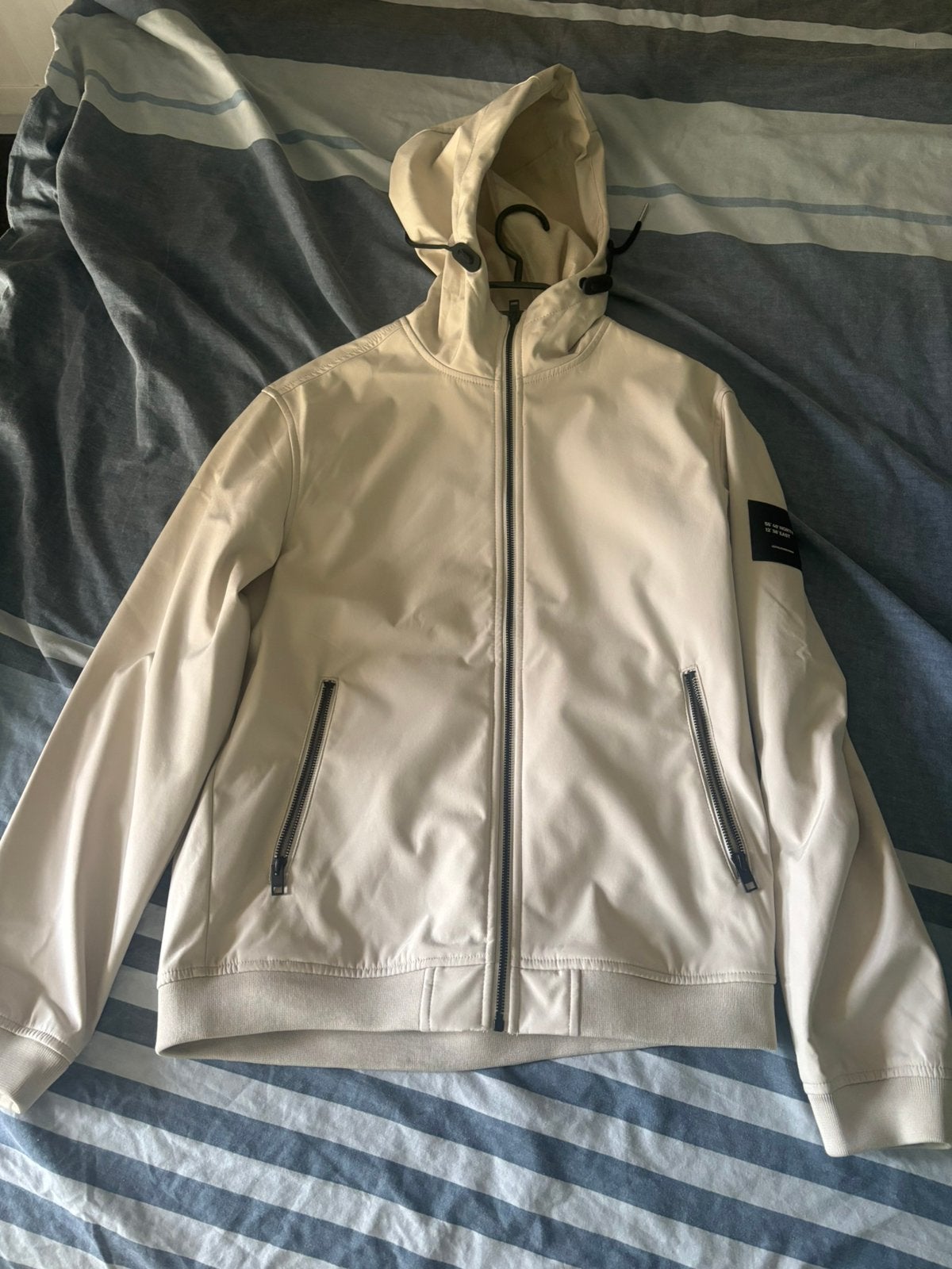 Jas/softshell jas, Ophalen of Verzenden, Zo goed als nieuw, Wit