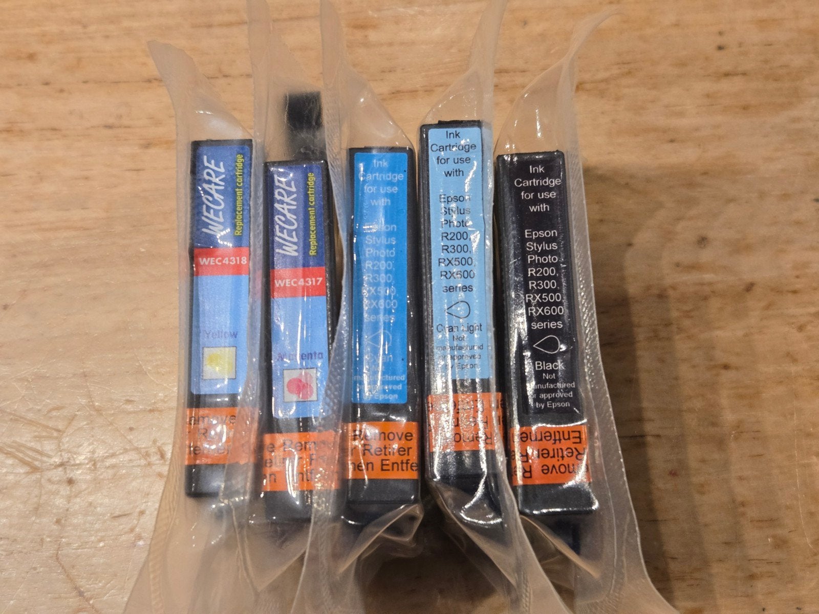 Aangeboden
5x nieuwe Inktcartridges voor Epson Stylus Photo, Ophalen of Verzenden, Nieuw, Cartridge, Wecare