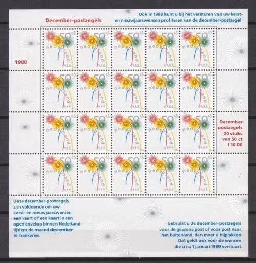 Nederland 1988 - nvph V1419 - Decemberzegels - abw, Ophalen of Verzenden, Na 1940, Postfris