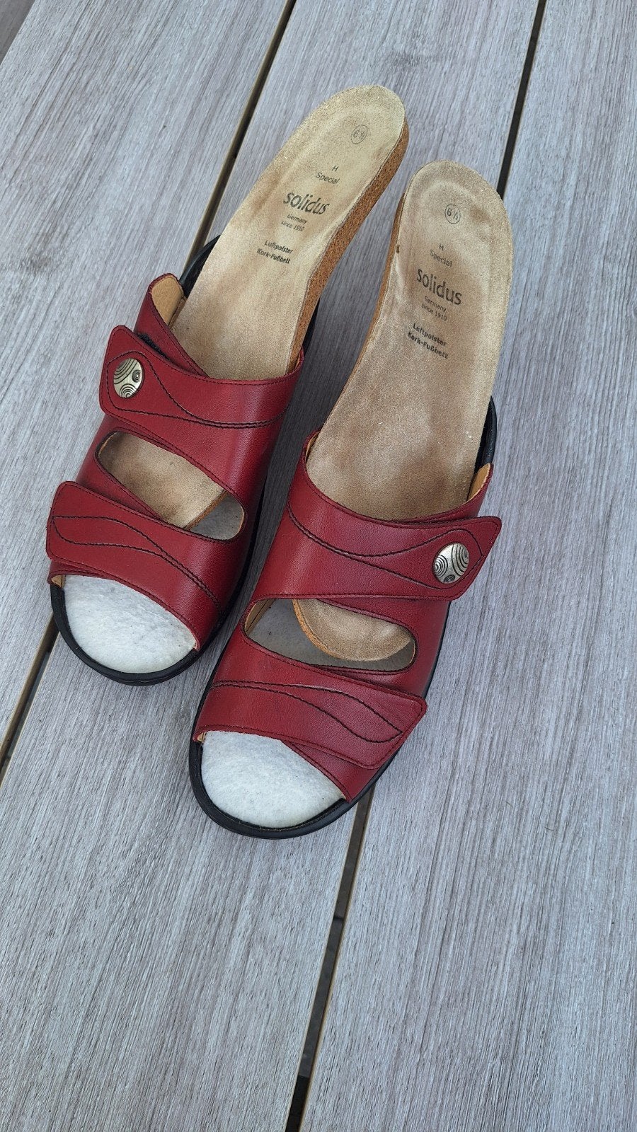 slippers merk solidus 6.5 wijdte h 1xaangehad, Ophalen of Verzenden, Zo goed als nieuw