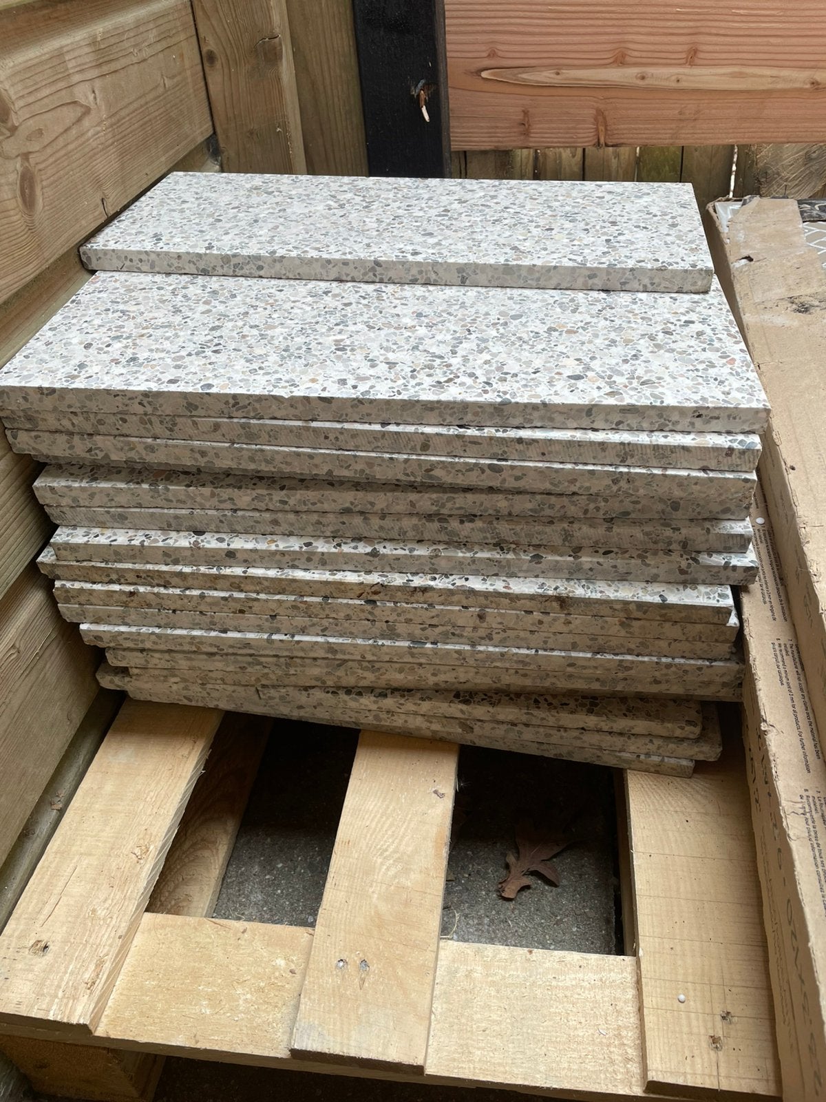 Terazzo tegels 40 x 40, Ophalen, 30 cm of meer, Steen of Klei, Nieuw