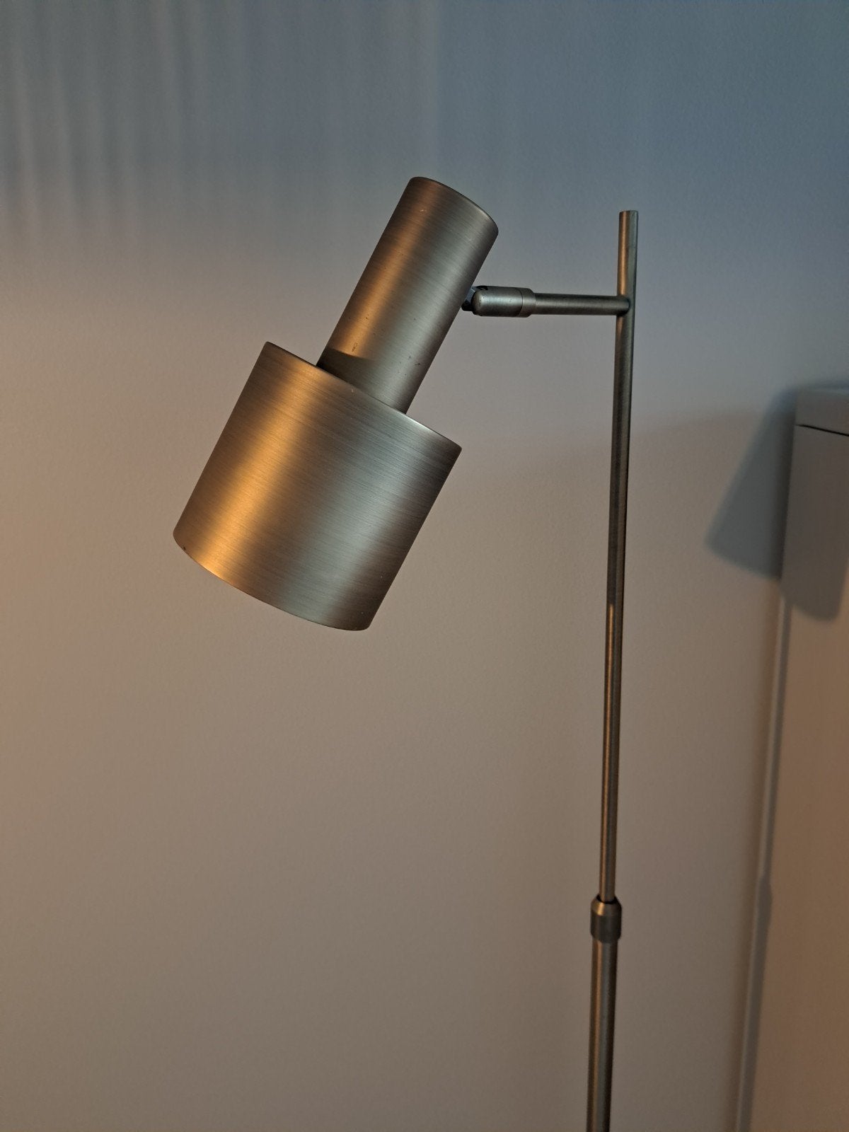 Leuke goudkleurige staande lamp, Ophalen, Gebruikt, E27 (groot), 150 tot 200 cm