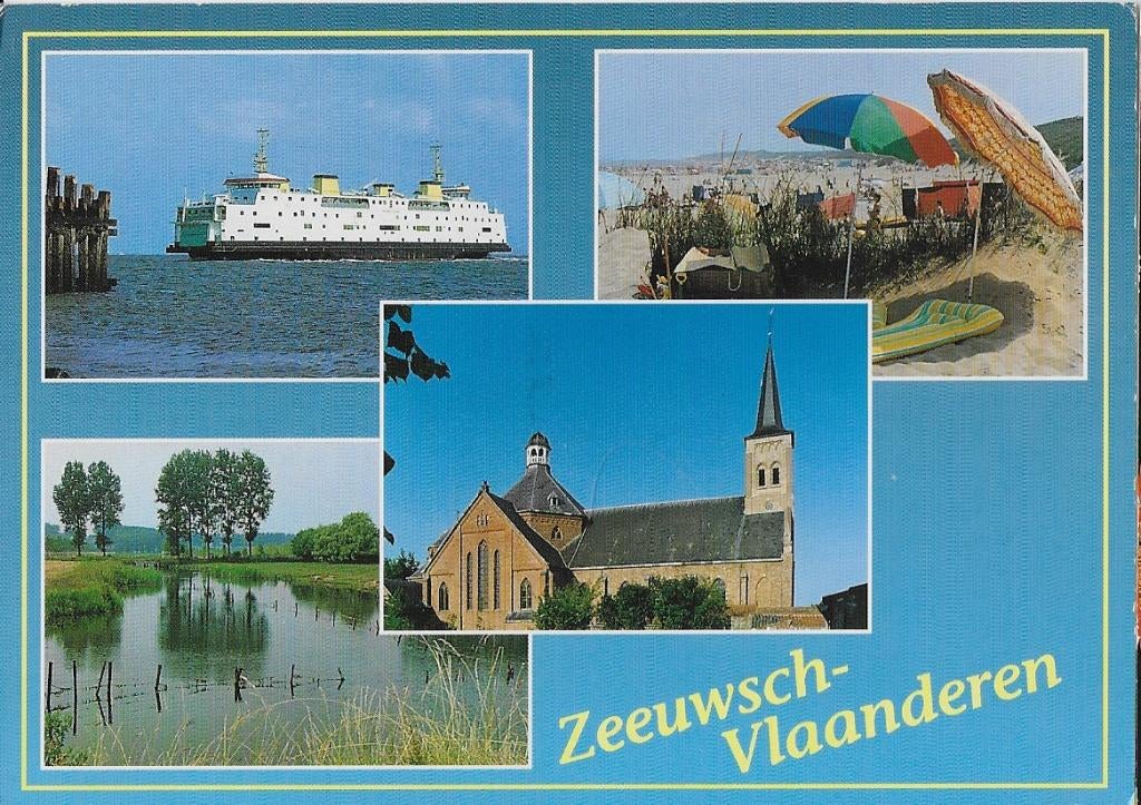 Zeeuws Vlaanderen Gelopen Ansichtkaart (B54), Ophalen of Verzenden, 1980 tot heden, Gelopen