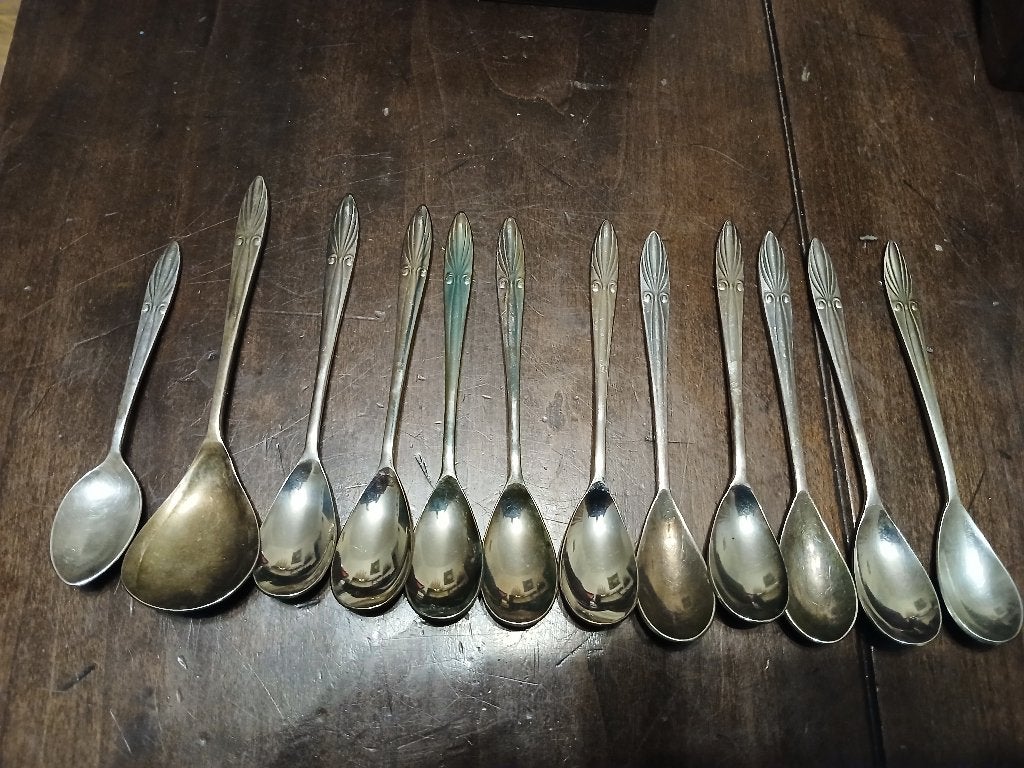 Verzilverde Lepels Set,12stuks, Ophalen of Verzenden