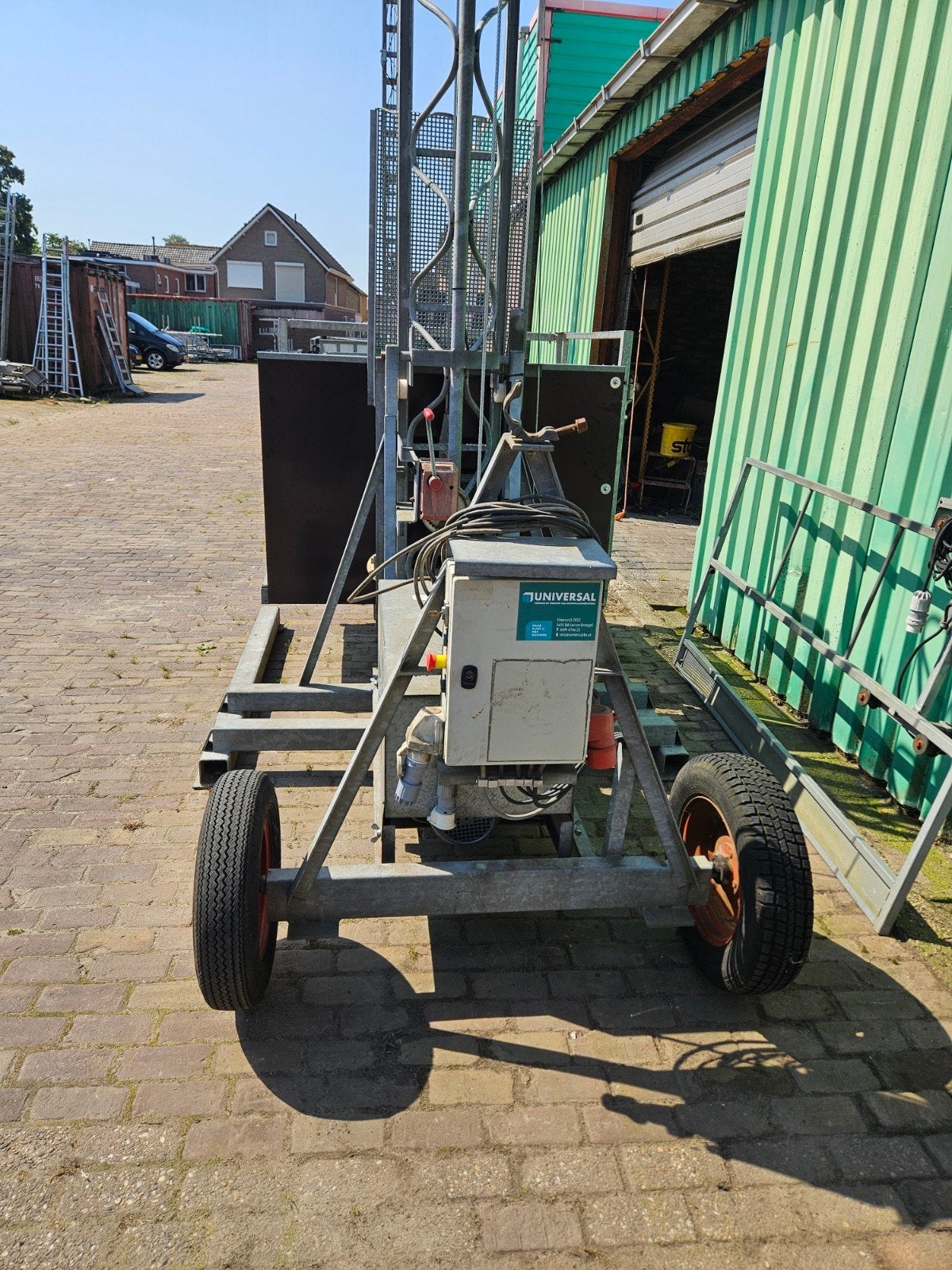 Bouwlift Neko 7,5 mtr gekeurd en geheel gereviseerd 380V, Ophalen, Gebruikt, Neko, .