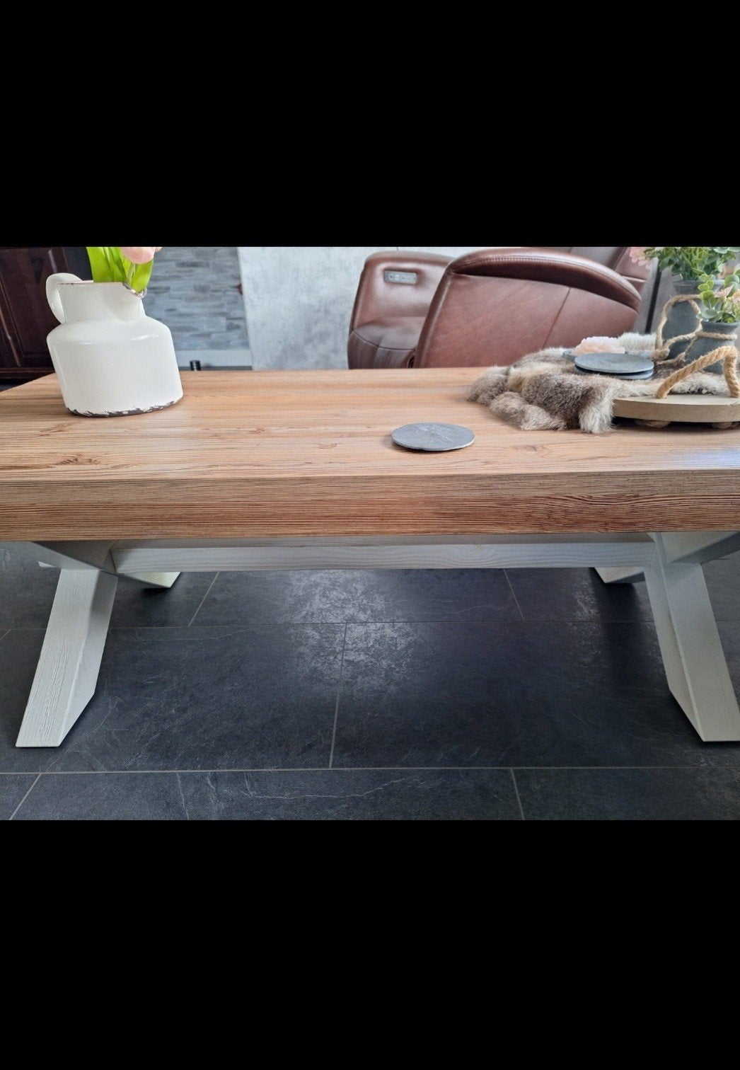 MOOIE LANDELIJKE SALON TAFEL, Ophalen, 100 tot 150 cm, 50 tot 100 cm, Minder dan 50 cm