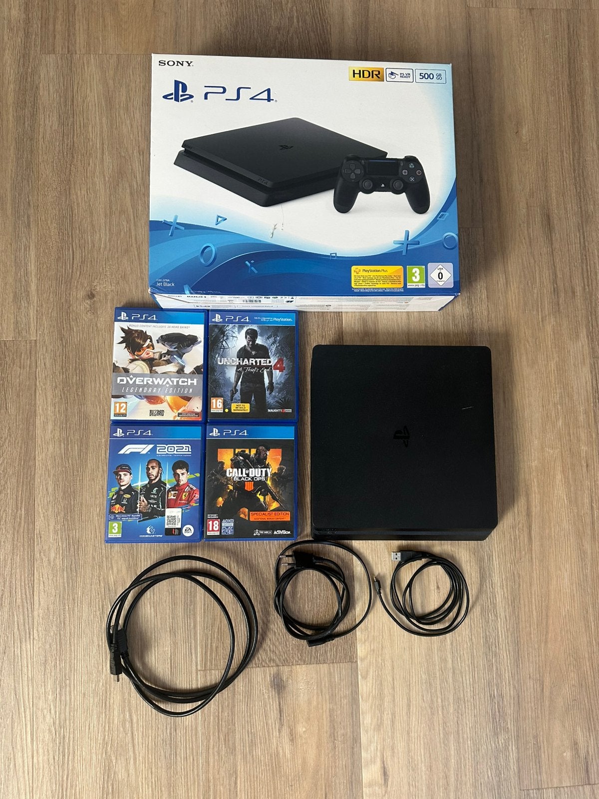 Playstation 4 slim met controller, 1 speler, Ophalen of Verzenden, Gebruikt, Online