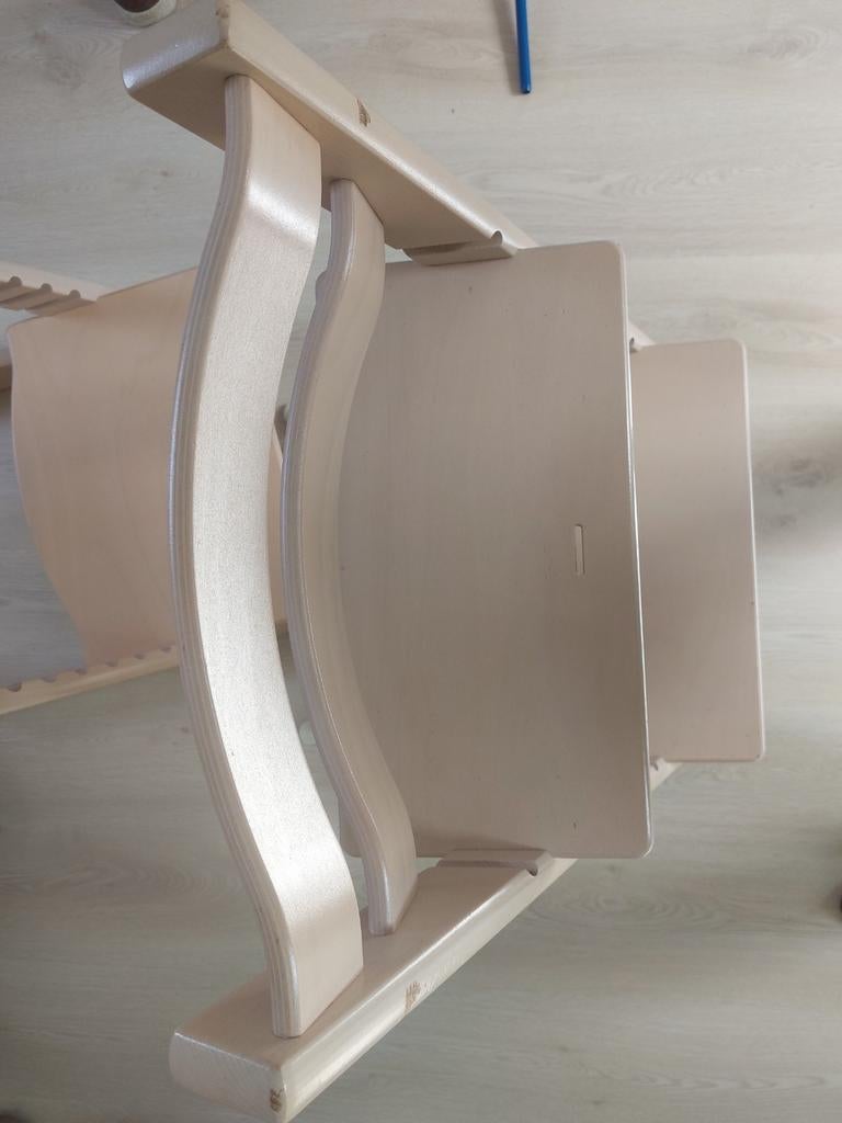 Stokke Tripp Trapp kinderstoel whitewash, Ophalen, Gebruikt, Meegroeistoel, Aanschuifbaar