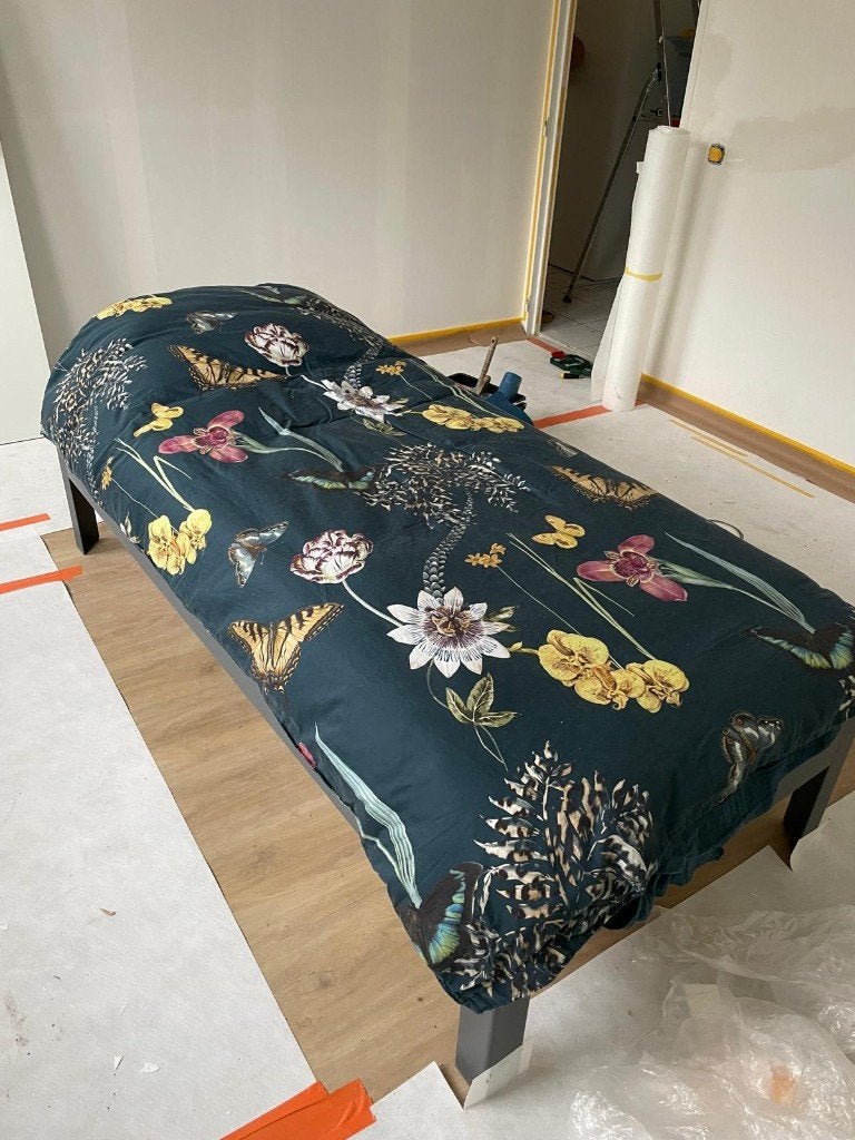 Compleet 1-persoonsbed van Jysk NIEUW, Huis en Inrichting, Slaapkamer | Bedden, Ophalen, 90 cm, Eenpersoons, Nieuw