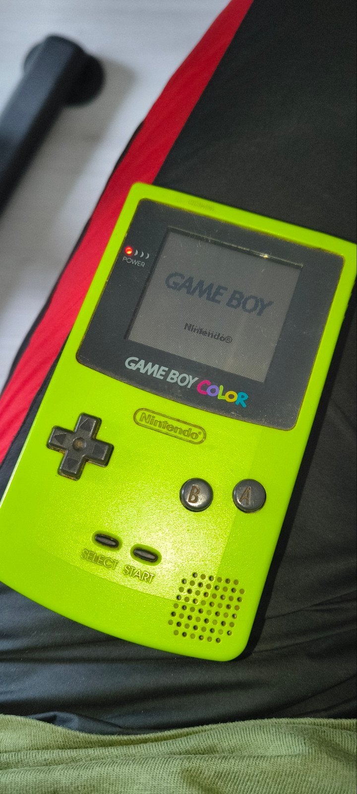 Game Boy Color Lime Groen (werkend) - klepje los, 1 speler, Ophalen of Verzenden, Gebruikt, Vanaf 3 jaar