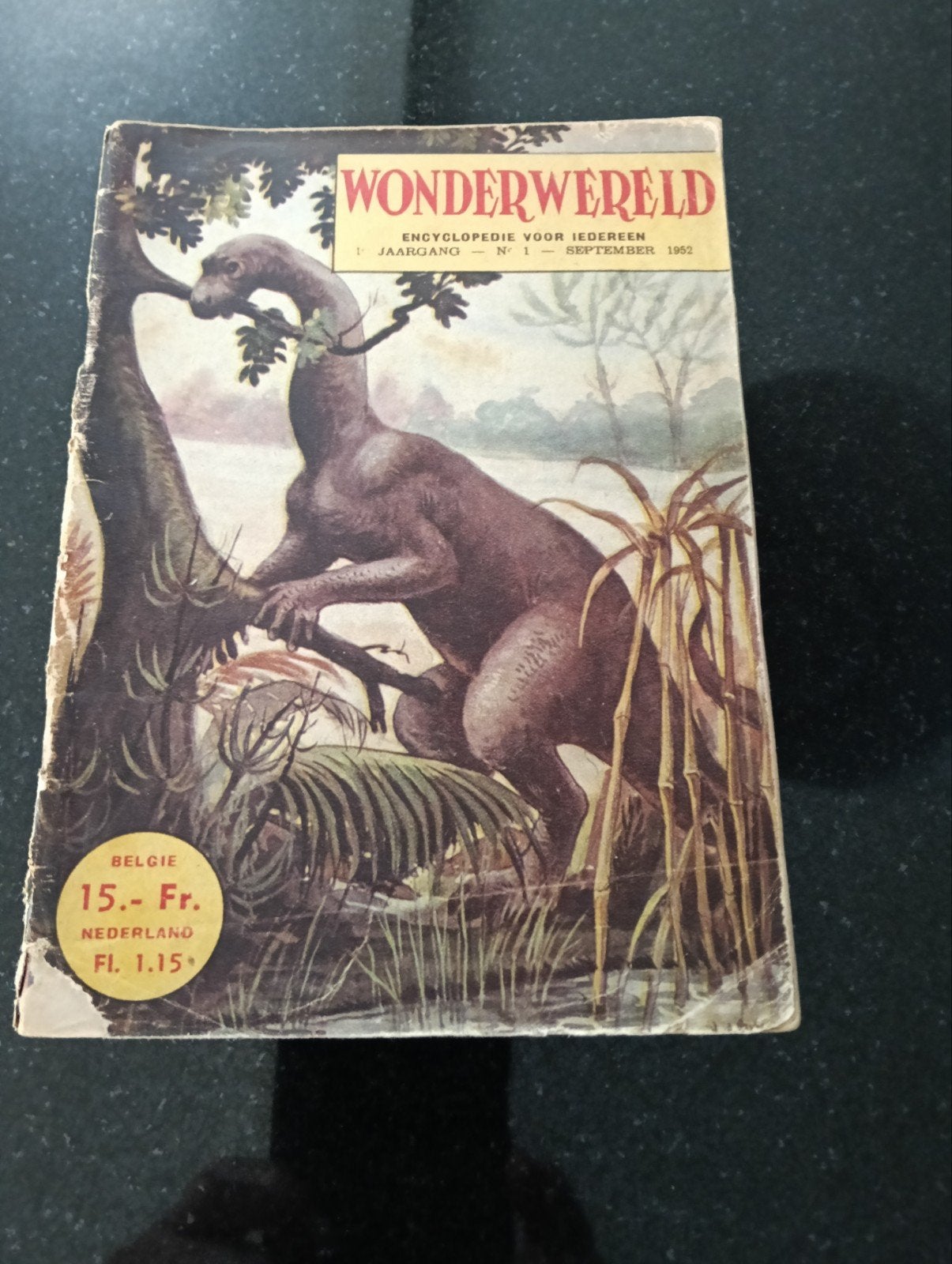Wonderwereld Encyclopedie 1952 - De Oertijd, Boeken, Encyclopedieën, Ophalen of Verzenden, Los deel, Dieren, Onbekend