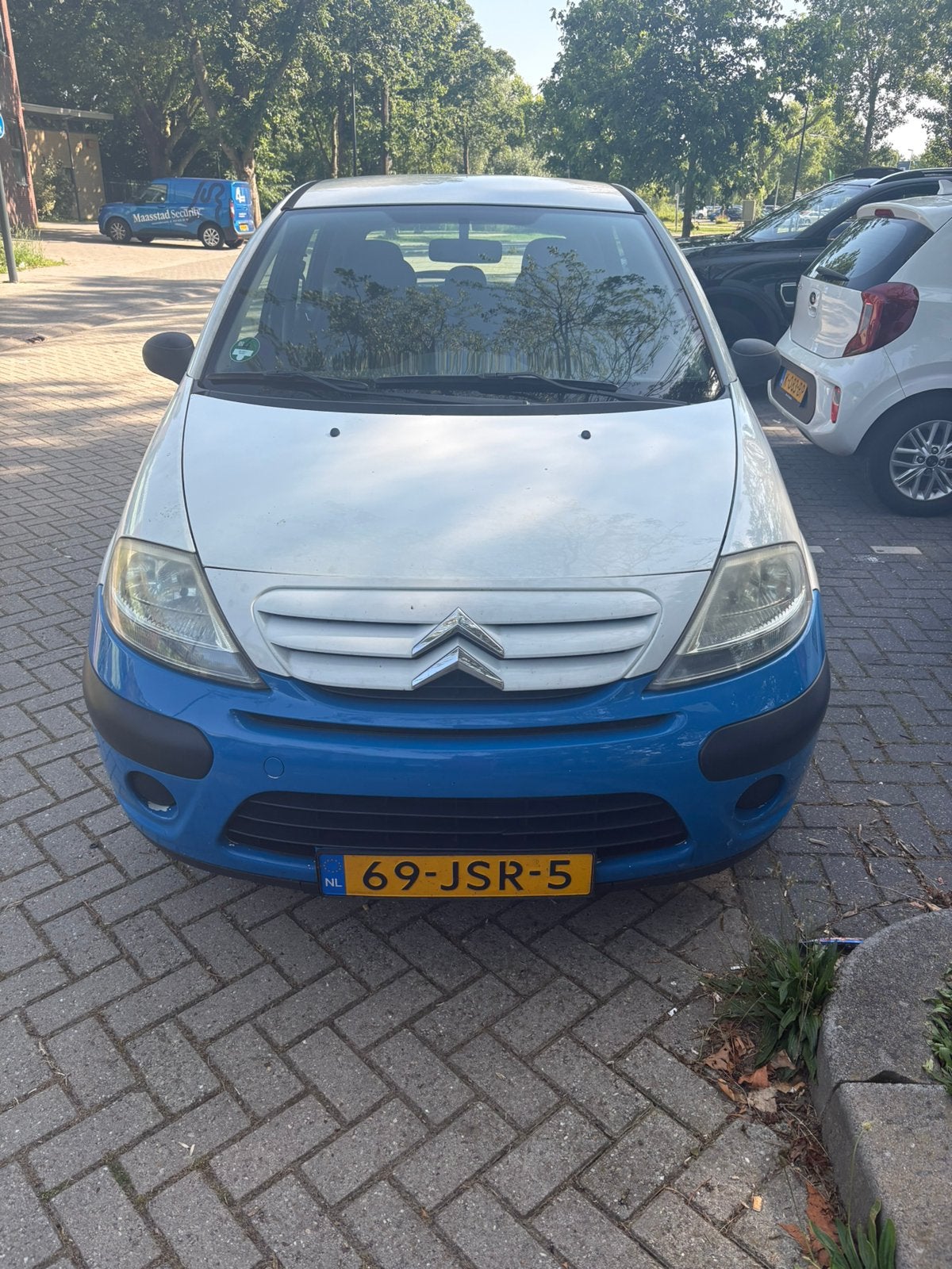 Citroën C3 1.4 I Aardgas en benzine 2009 Wit, Auto's, Voorwielaandrijving, 4 cilinders, 1064 kg, Overige brandstoffen