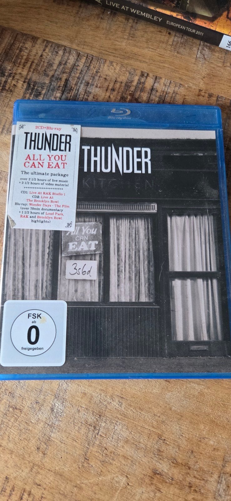 Thunder - All You Can Eat Blu-ray (Concert/Documentaire), Muziek en Concerten, Alle leeftijden, Ophalen of Verzenden, Zo goed als nieuw