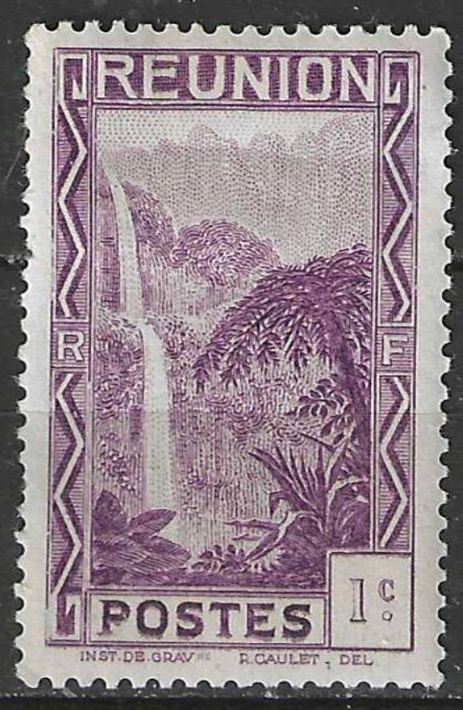 Reunion 1933/1938 - Yvert 125 - Waterval van Salazie (PF), Verzenden, Overige landen, Postfris