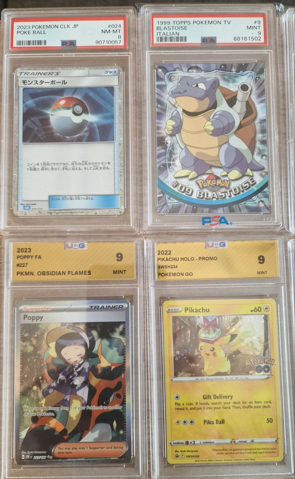 mix pokemon cards PSA UCG, Verzenden, Nieuw, Meerdere kaarten