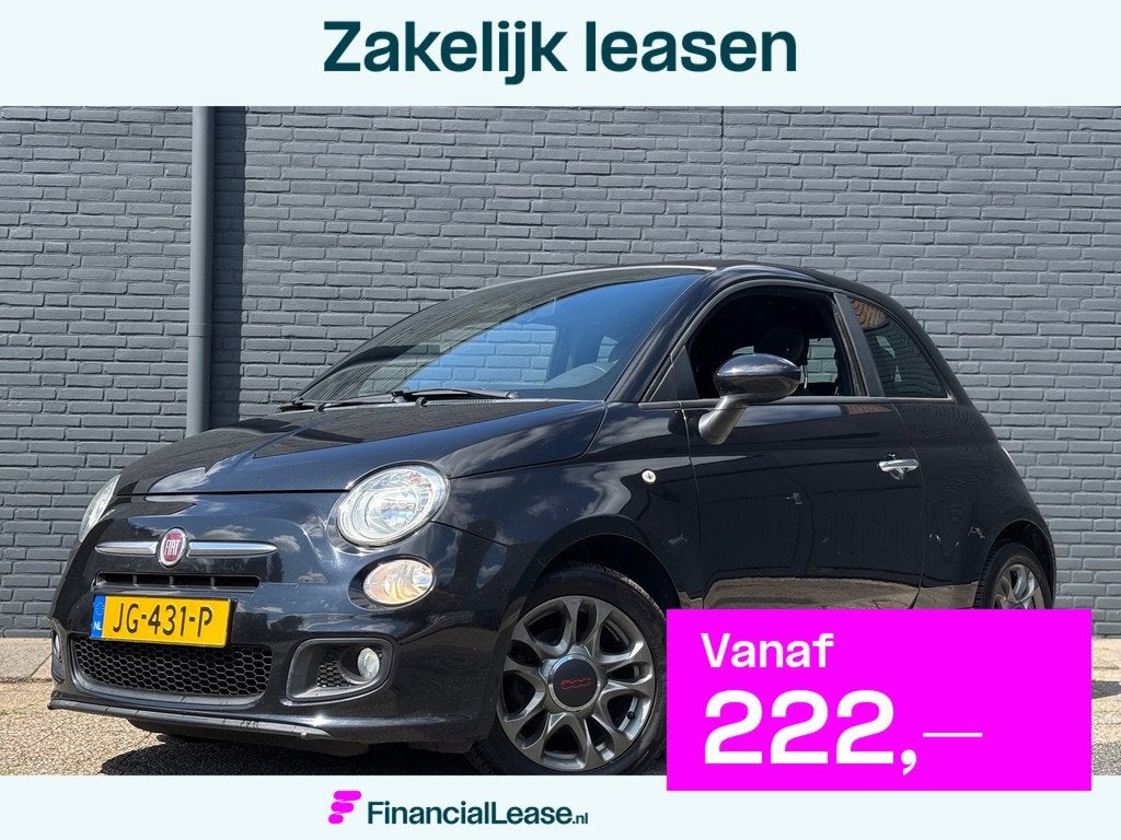 Fiat 500 0.9 Sport Cabrio | Climate | Half leder, Voorwielaandrijving, Euro 5, 86 pk, Gebruikt