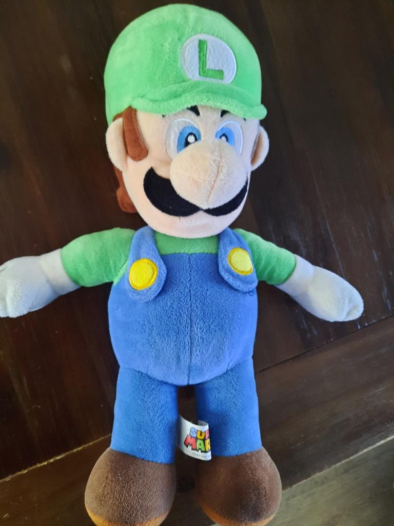 Luigi knuffel, Kinderen en Baby's, Speelgoed | Knuffels en Pluche, Ophalen of Verzenden, Zo goed als nieuw, Overige typen