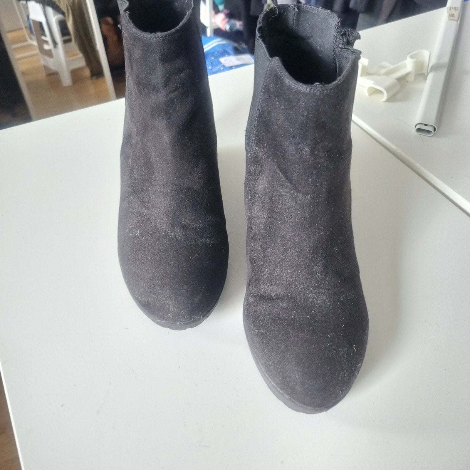 Dames laatsjes maat 39, H&M, Zwart, Lage of Enkellaarzen, Ophalen of Verzenden