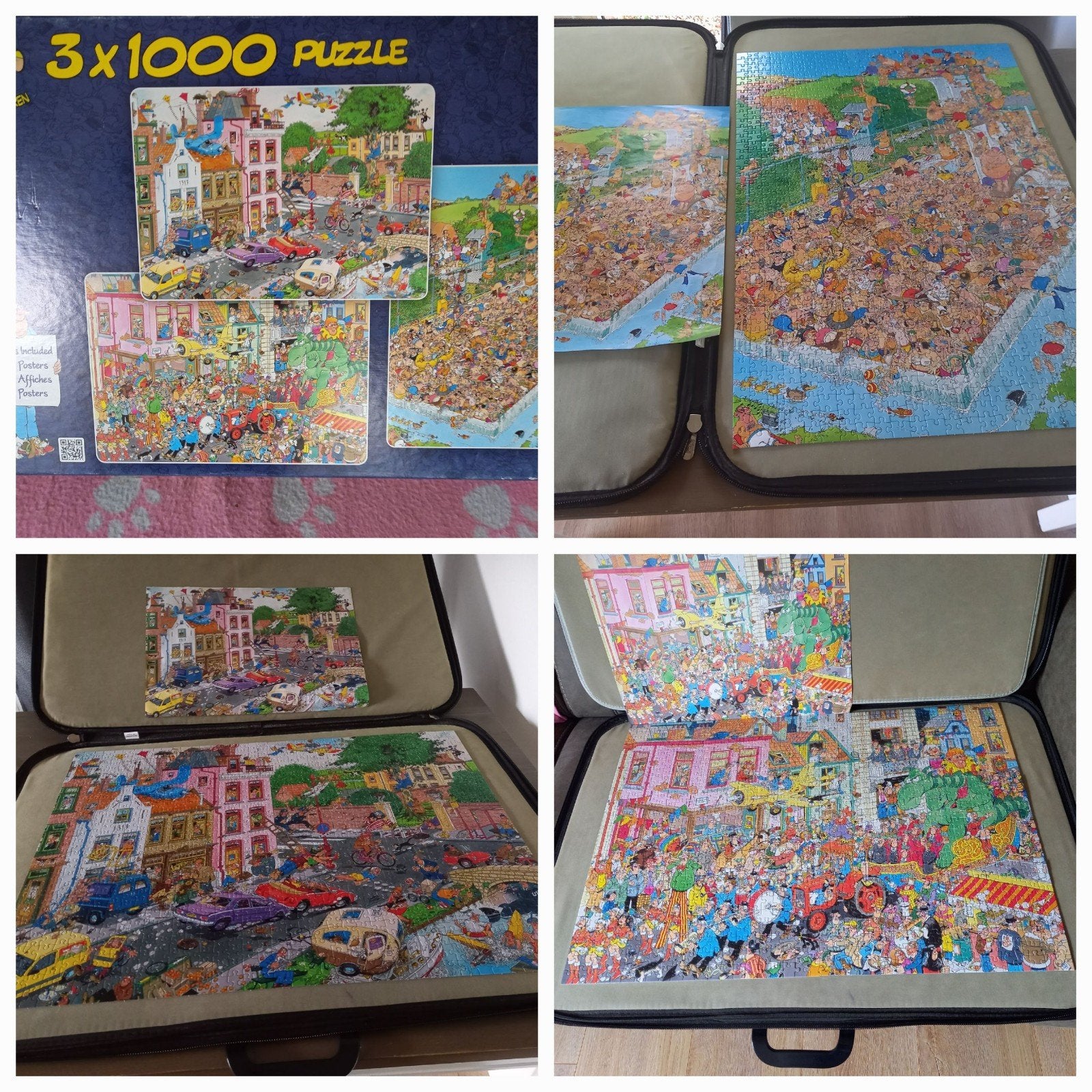 Jan van Haasteren puzzels - 3x1000, 1500, 500 stukjes, Hobby en Vrije tijd, Denksport en Puzzels, Ophalen of Verzenden, 500 t/m 1500 stukjes