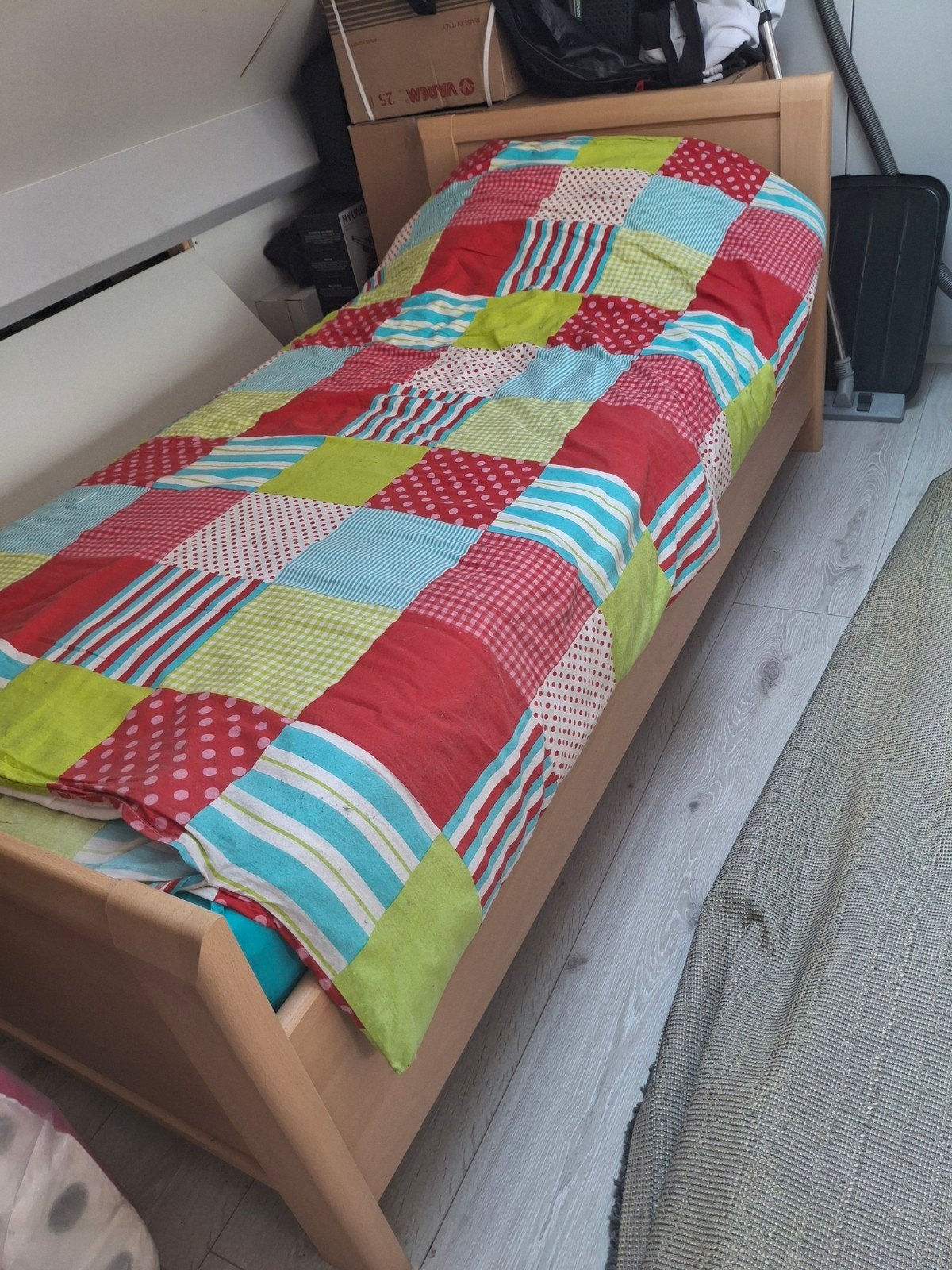 1 persoons elektrische bed, Ophalen, Zo goed als nieuw, Eenpersoons