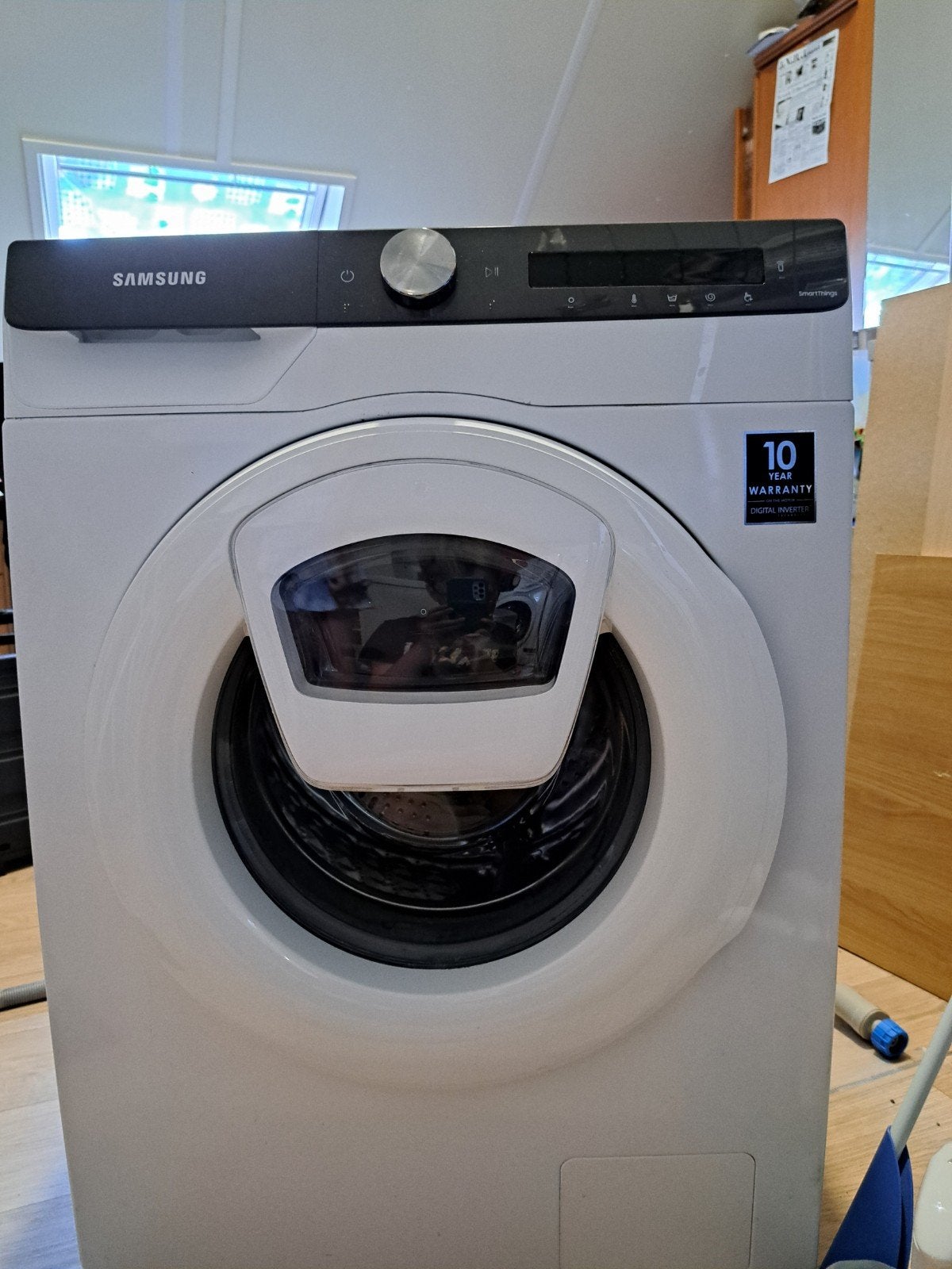 Samsung SmartThings Wasmachine, Ophalen, 1200 tot 1600 toeren, Zo goed als nieuw, Voorlader