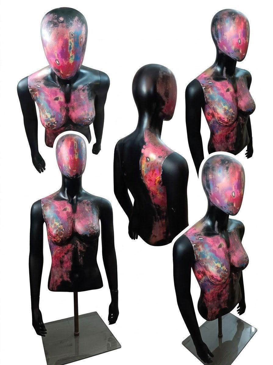 Unieke handgeschilderde paspop - Kunstzinnig design, Antiek en Kunst, Ophalen
