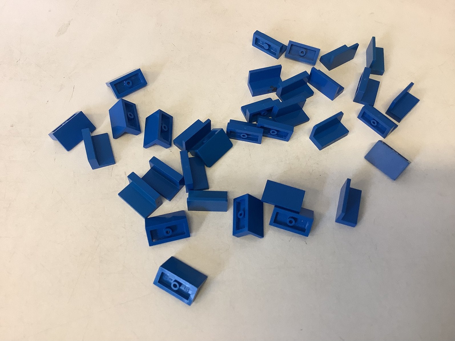 Lego paneel 1x2x1 blauw, Ophalen of Verzenden, Gebruikt, Losse stenen, Lego
