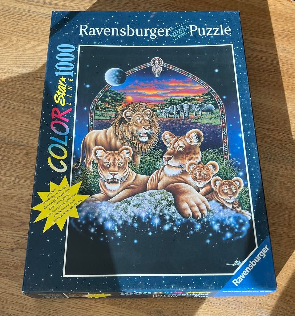 Puzzel Afrikaanse dieren 1000 stukjes Ravensburger Starline, Ophalen of Verzenden, 500 t/m 1500 stukjes, Zo goed als nieuw, Legpuzzel